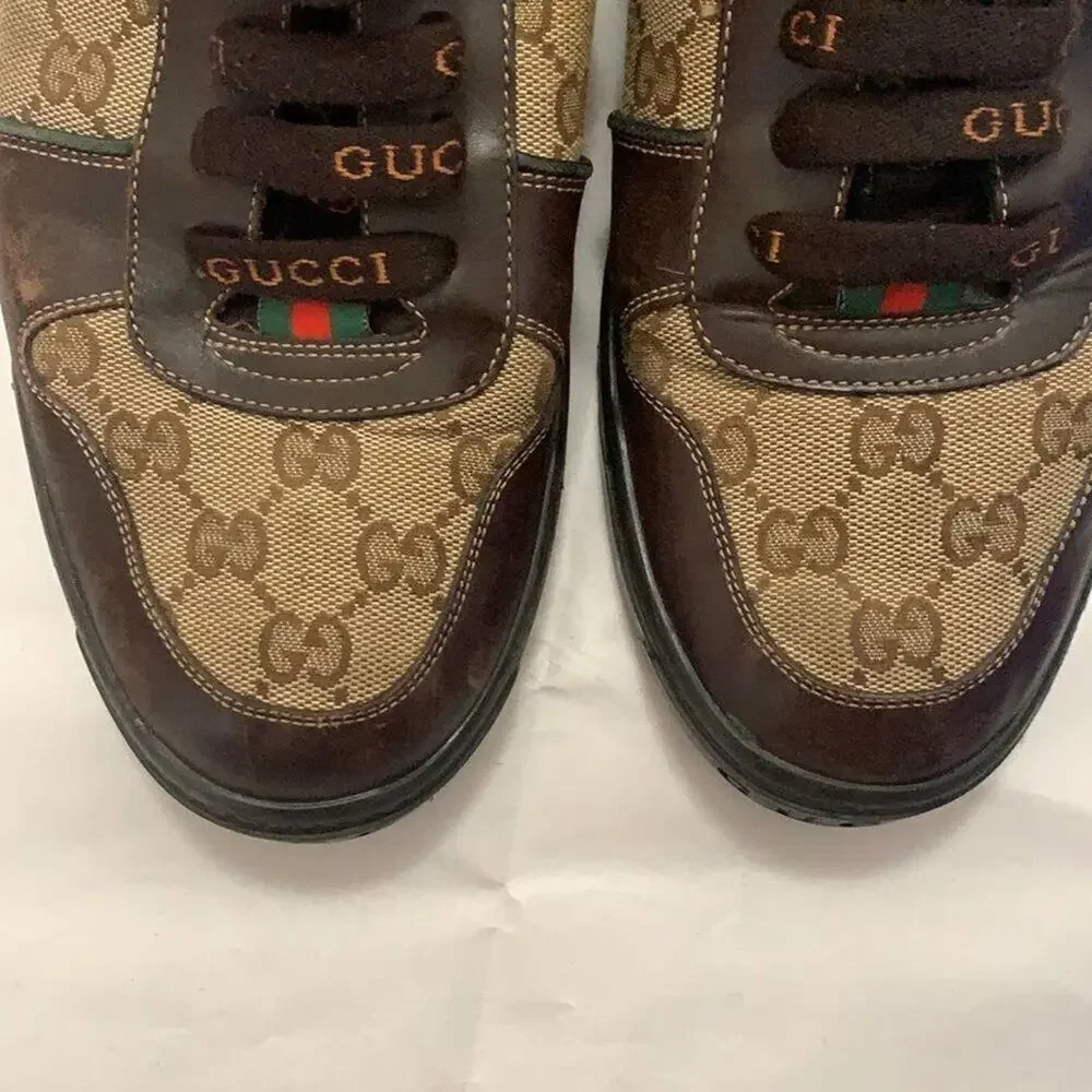 GUCCI FLORENCE SIGNATURE GG SNEAKERS‎ SIZE 8